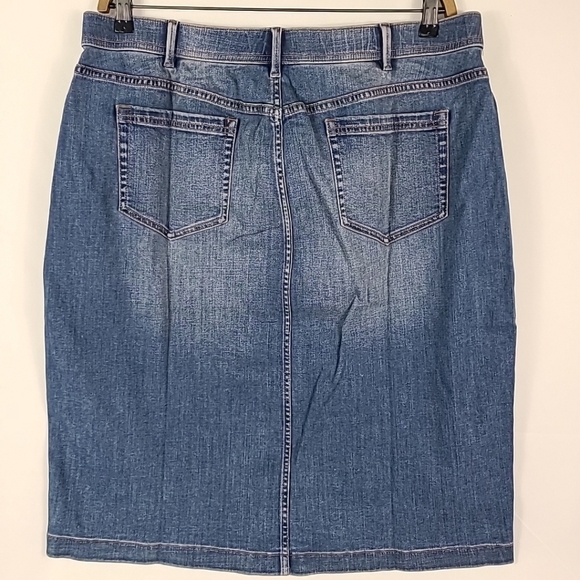 NEW J Jill Denim Skirt Sz 18 Retail $79 NWT (Waist 36,Length 26") - Picture 4 of 4